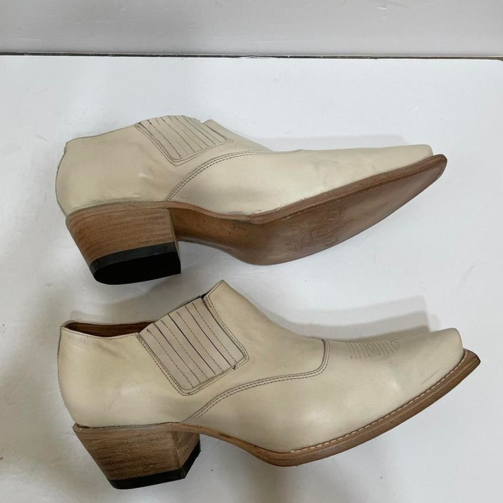 FREEBIRD WYOMING CREAM‎ LEATHER BOOTIES - Picture 5 of 8